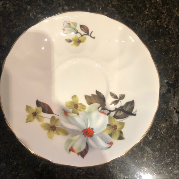 Vintage -Royal Gregg Bone China Teacup and Saucer, Dogwood Patterned Teacup 🇨🇦 - Picture 3 of 8